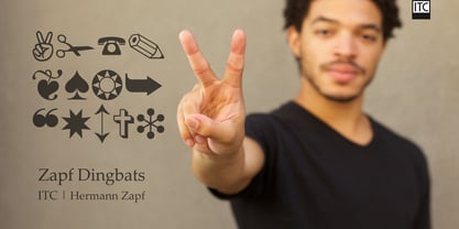 ITC Zapf Dingbats Font Poster 1